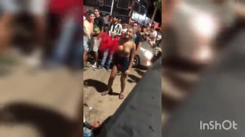 Tetona desnuda en carnaval de RD
