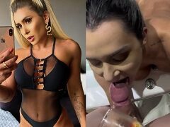 Mari Reis dando su mejor mamadas de verga