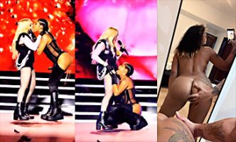 Video intimo de Tokischa mamandole el toto a Madonna