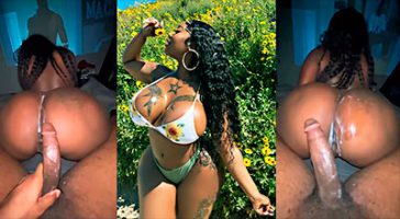 Victoria Cakes creampie con sus grandes nalgas follando