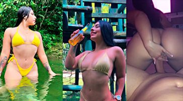 Thaliahna Restrepo mamando y singando