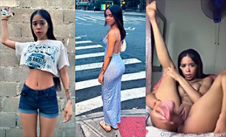 Meli 08 masturbandose con un dildo gordo