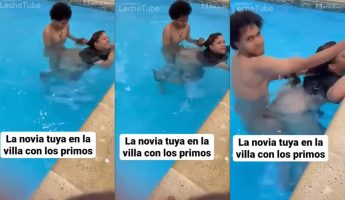 Mira encontre a tu novia singando en la picsina del barrio