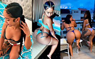 Dominicana megane janell bailando desnuda