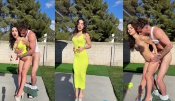 Jovencita follada duro al aire libre