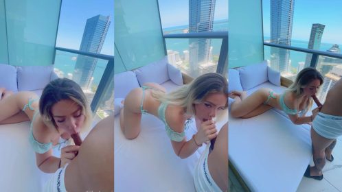 Lilbabymj chupando una polla larga