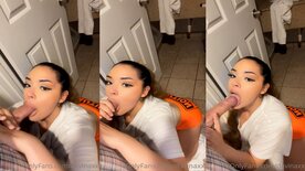 Hermosa jovencita experta chupando verga bbc