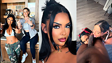 Aliza jane y nikole cogiendo en un trio porno