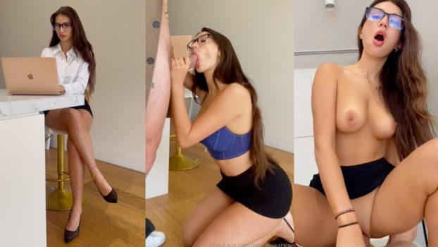 Gracewearslaces mamando una polla grande