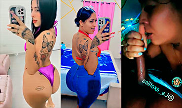 La exotiica angye santana mamando una polla grande